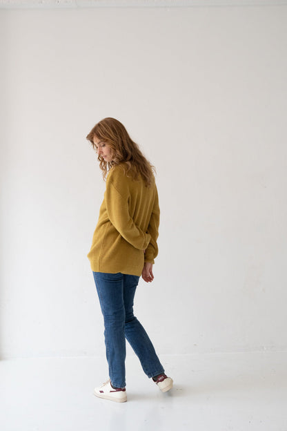 Jersey unisex Tam mostaza en algodón orgánico