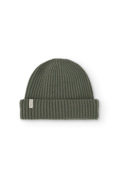 Gorro Tao verde en lana merino
