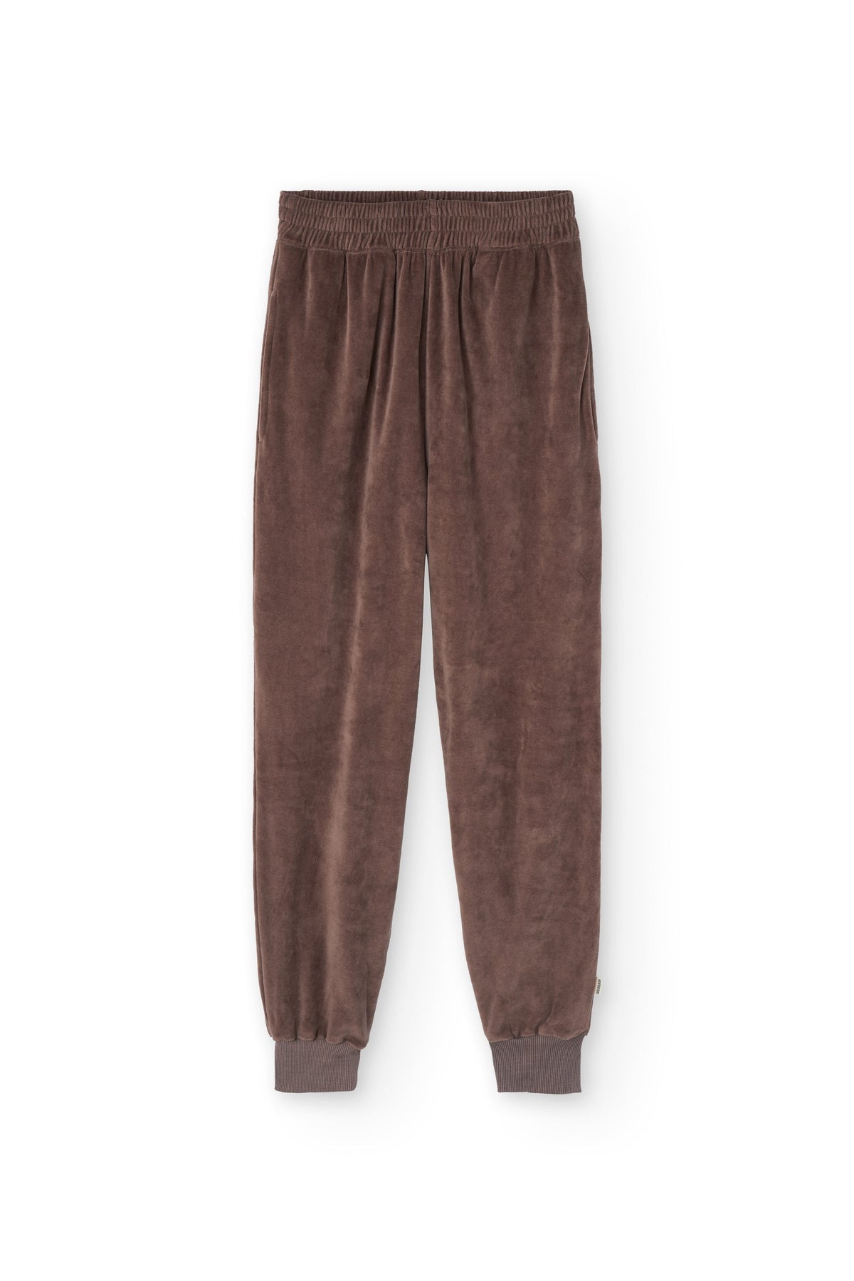 Jogger algodón orgánico terciopelo malva