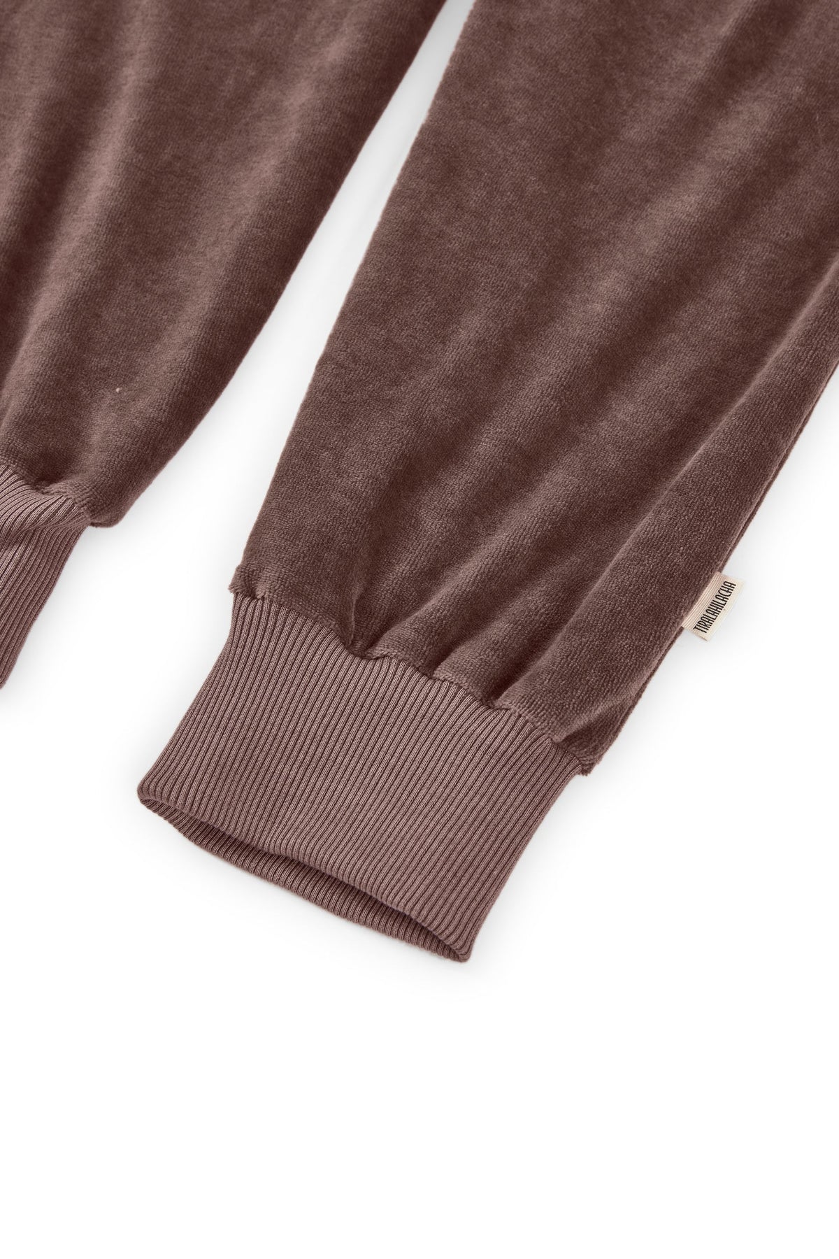 Jogger algodón orgánico terciopelo malva