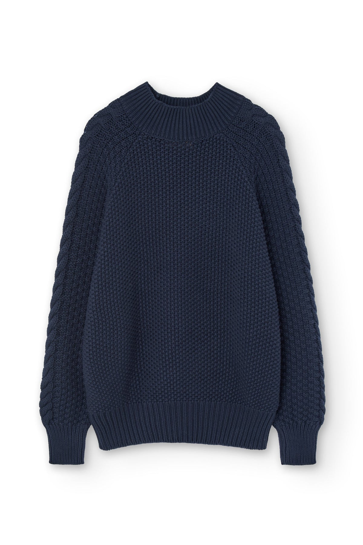 Jersey Turner azul marino en algodón orgánico
