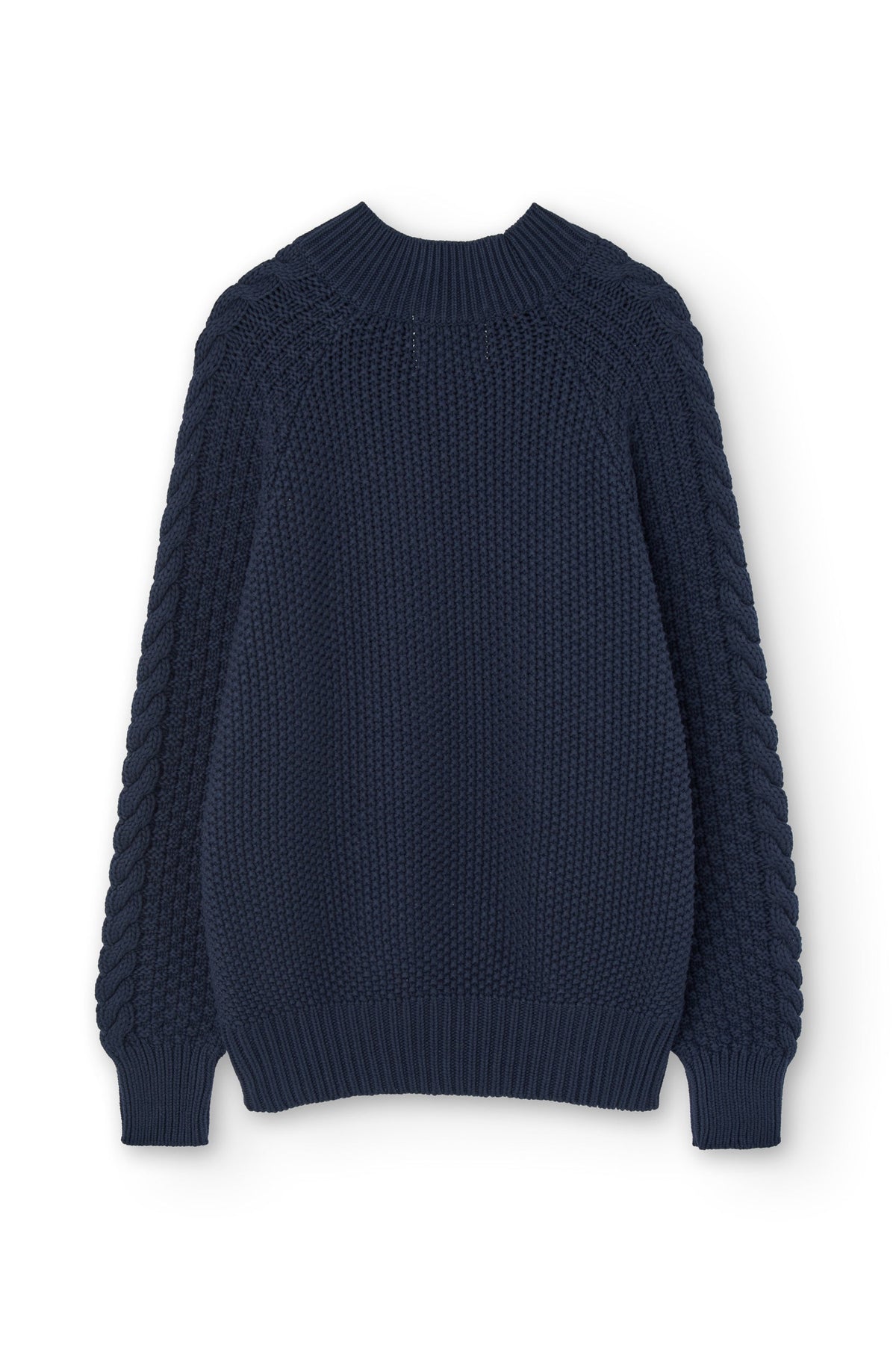 Jersey Turner azul marino en algodón orgánico
