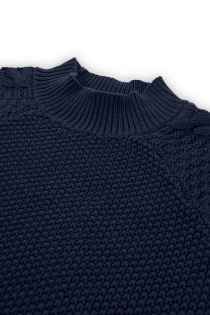 Jersey Turner azul marino en algodón orgánico