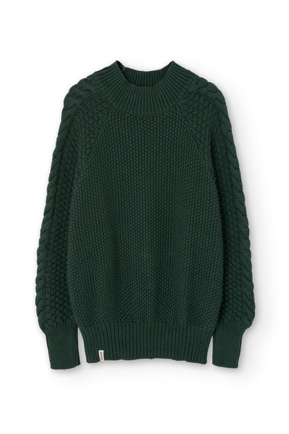 Jersey Turner verde bosque algodón orgánico