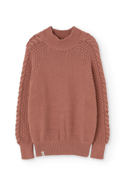 Jersey Turner rosa empolvado algodón orgánico