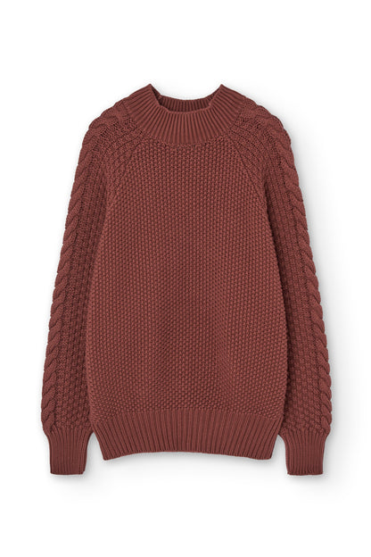 Organic cotton currant maroon Turner jersey