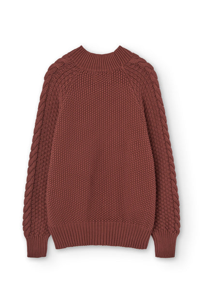 Organic cotton currant maroon Turner jersey