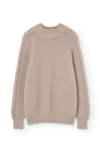Magnolia white organic cotton Turner sweater