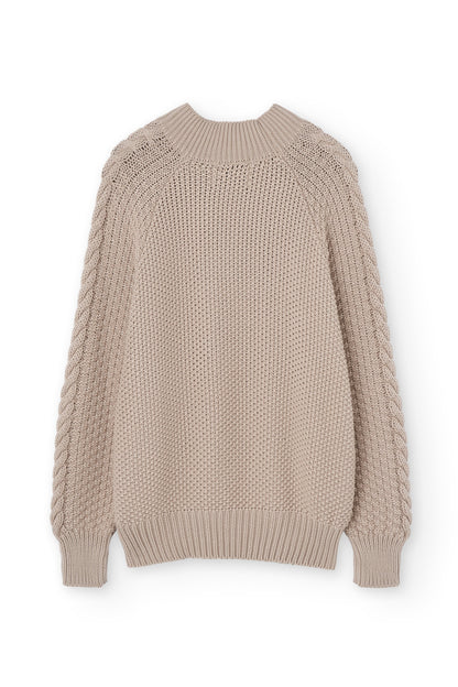 Magnolia white organic cotton Turner sweater