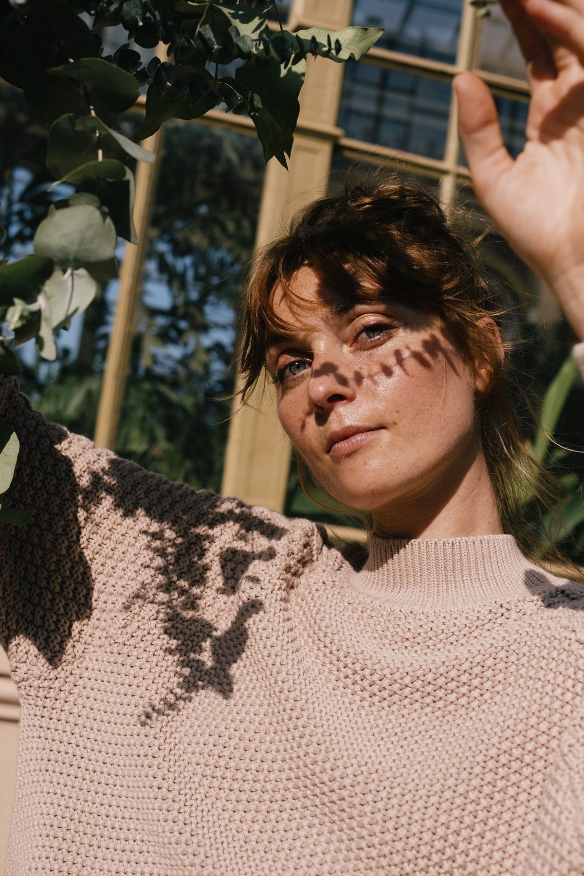 Magnolia white organic cotton Turner sweater