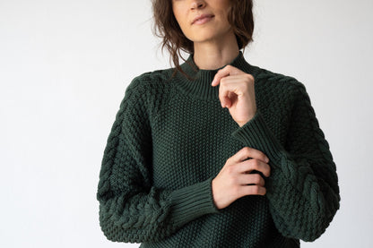 Jersey Turner verde bosque algodón orgánico