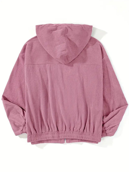 Julieta - Chaqueta informal de pana con capucha