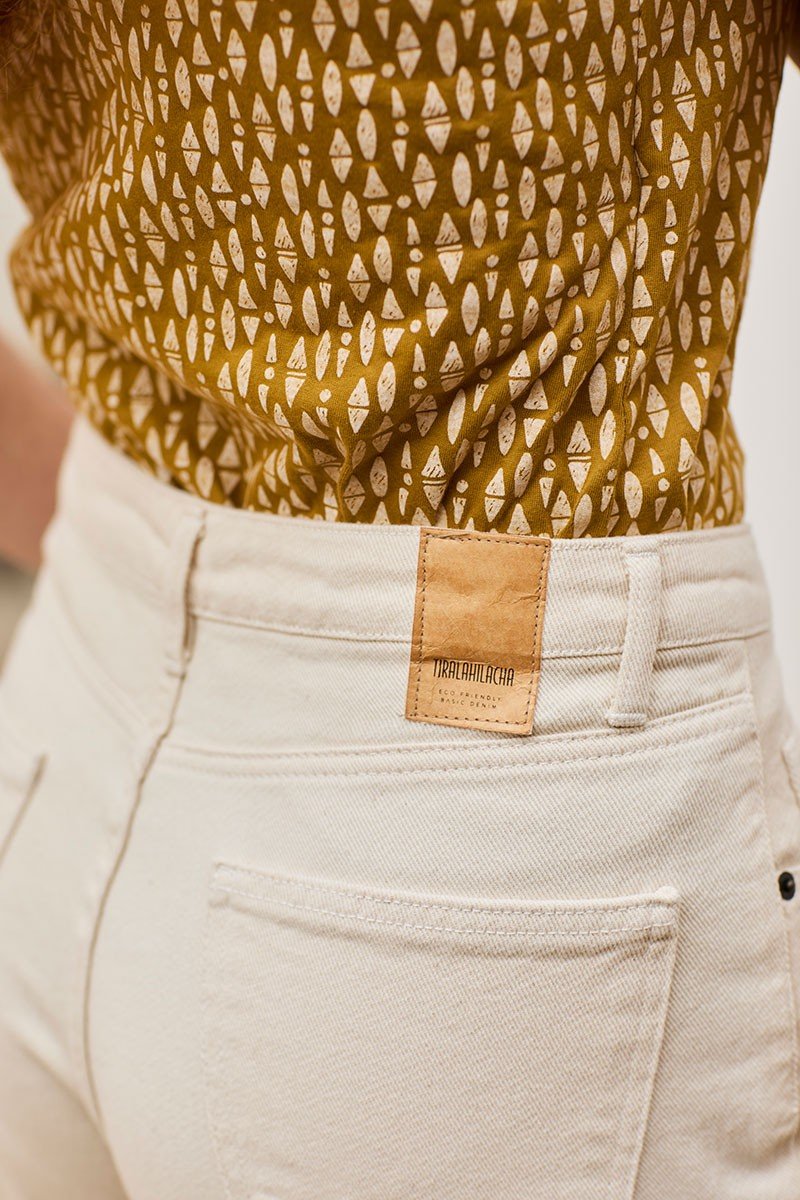 Pantalón Straight Finna Beige Natural