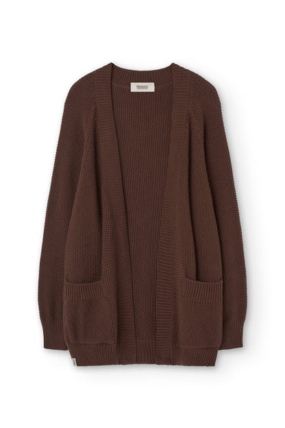 Chaqueta larga Giola marrón