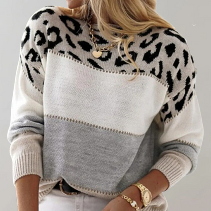Teresa - Jersey elegante de leopardo