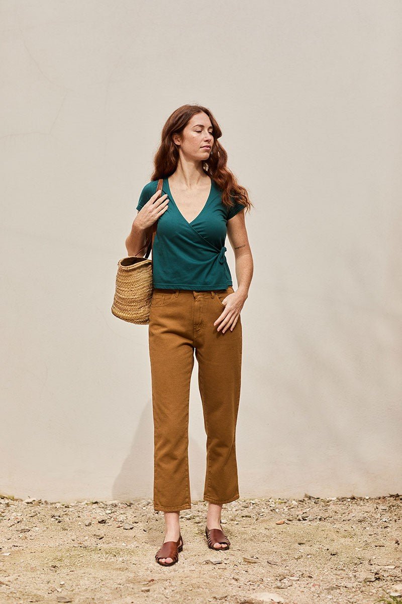 Pantalón Straight Juliet Mostaza