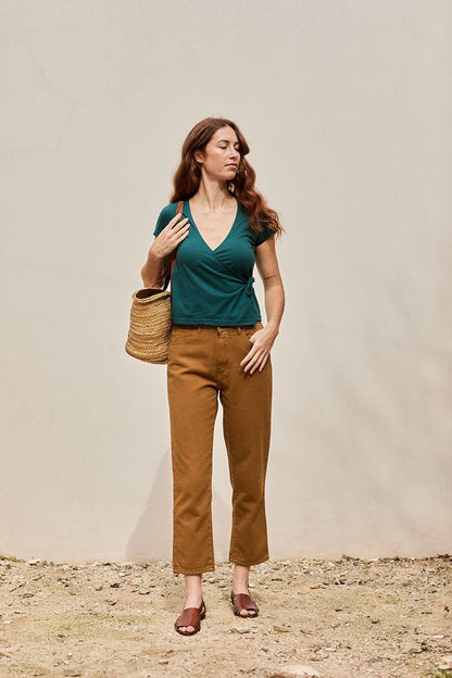 Pantalón Straight Juliet Mostaza