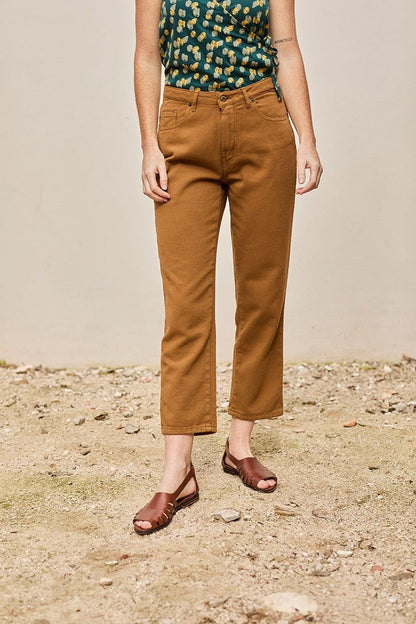 Pantalón Straight Juliet Mostaza
