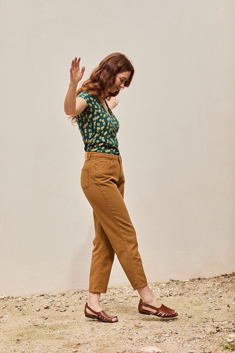 Pantalón Straight Juliet Mostaza