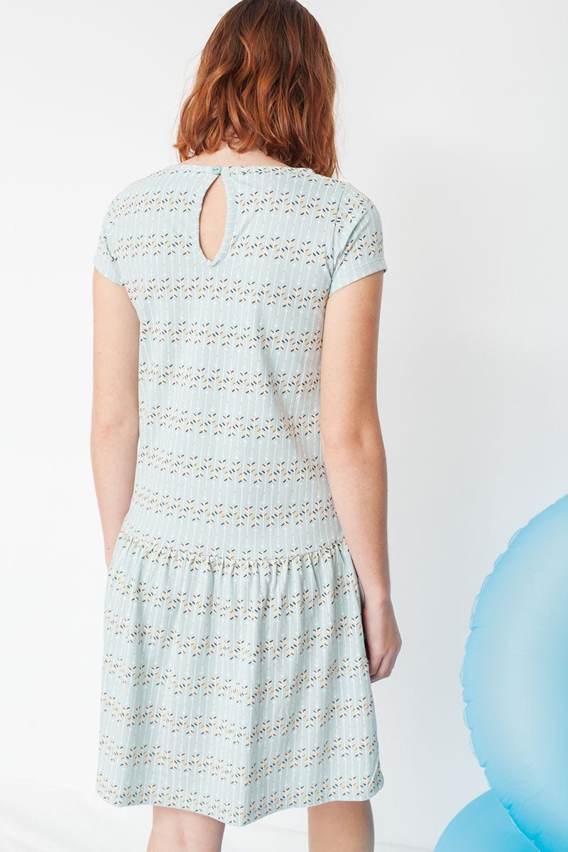 Miranda Charleston-style dress in arrow print