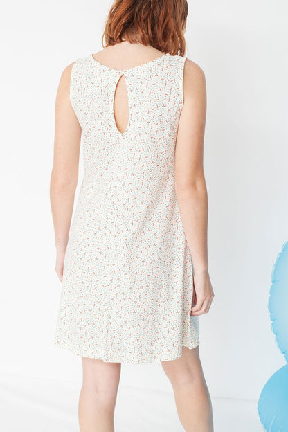 Vestido Mariel evasé con estampado geométrico