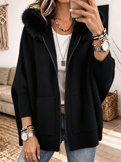 Serena - Chaqueta de punto con capucha